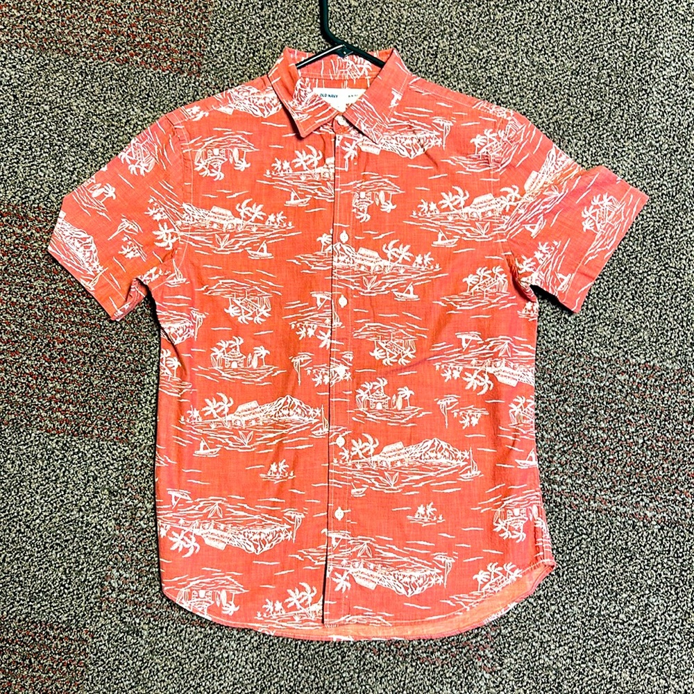 Tropical button down slim fit
